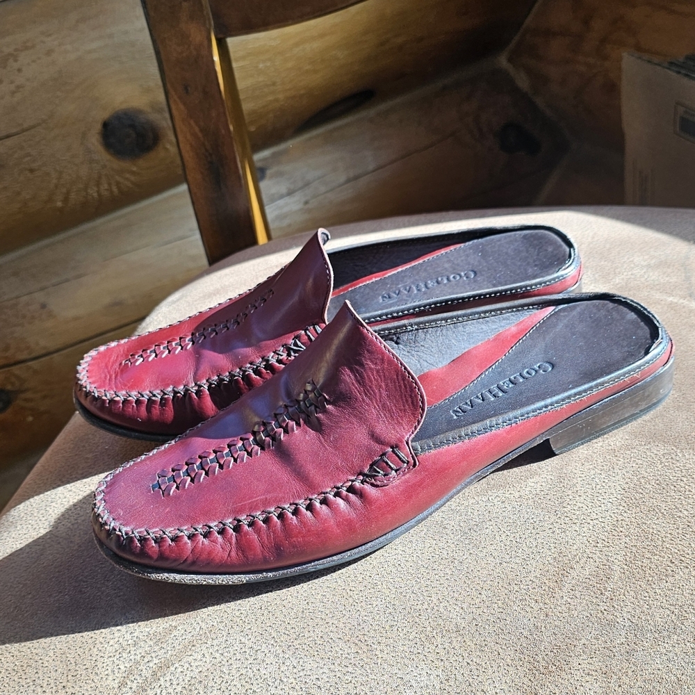 Cole Haan Women's Country Red Leather Slip-On Mules - Picture 3 of 9